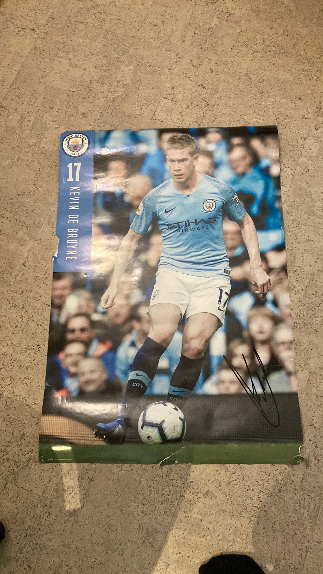 Poster kevin de bruyne, Verzamelen, Ophalen, Gebruikt