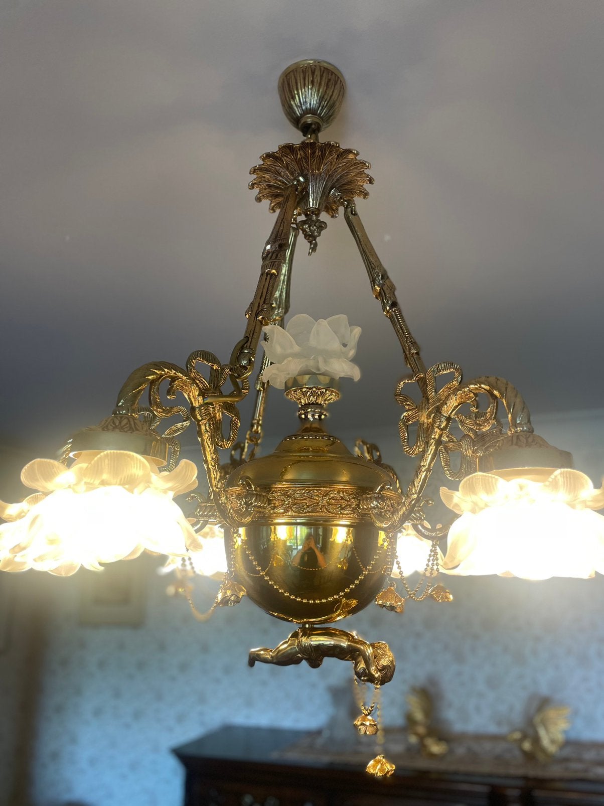 lustre de style art nouveau en parfait état, Enlèvement
