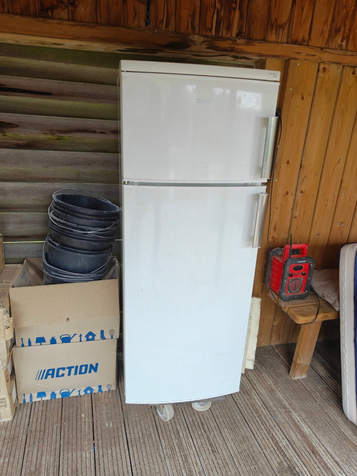 Aeg frigo met diepvries, Ophalen