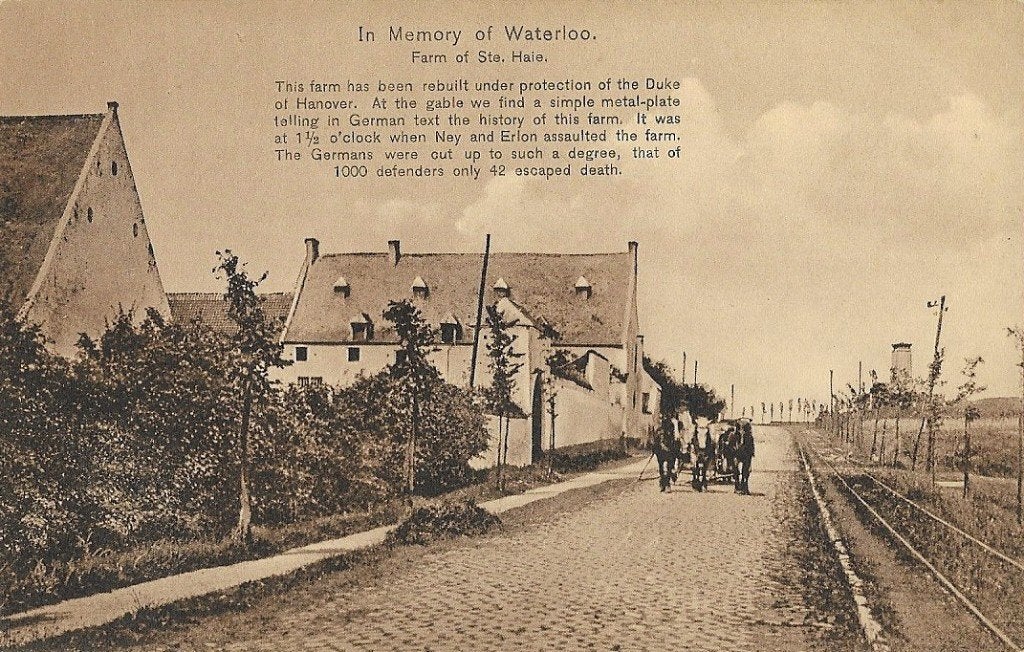 1910 - BELGIQUE - Lasne : La Haye Sainte, Envoi, Avant 1920, Non affranchie, Brabant Wallon