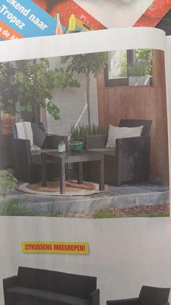 Twee persoons loungeset, Tuin en Terras, Ophalen, Loungeset