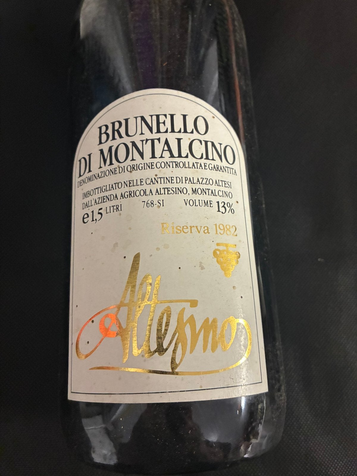 Brunello di Montalcino 1982 1,5 liter, Ophalen of Verzenden, Zo goed als nieuw