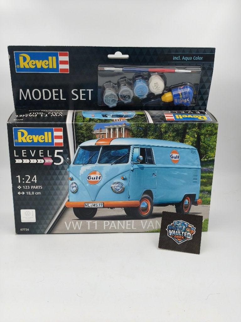 Revell VW T1 Panel Van Gulf Model Set 1:24, Ophalen of Verzenden, Revell