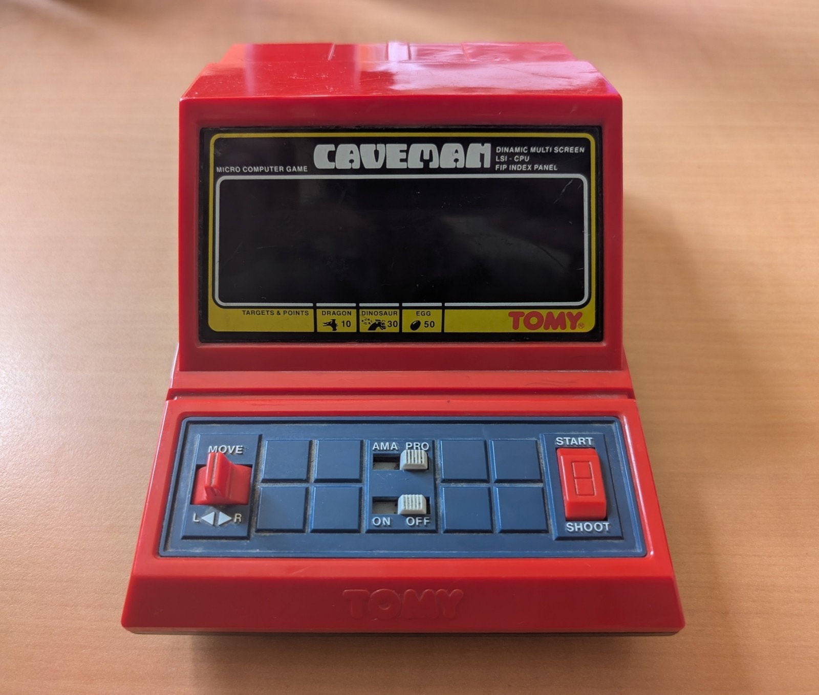 Jeu électronique de salon (tabletop) vintage Tomy Caveman, Enlèvement ou Envoi, Utilisé