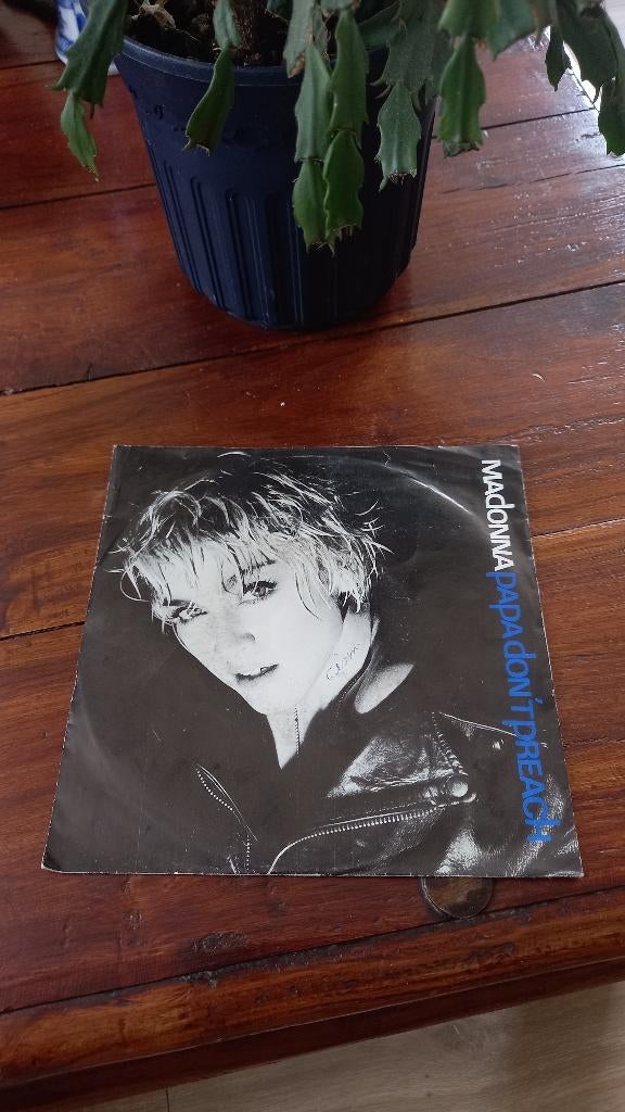 Vinyl (45t) madonna "papa don't preach", Enlèvement, Utilisé