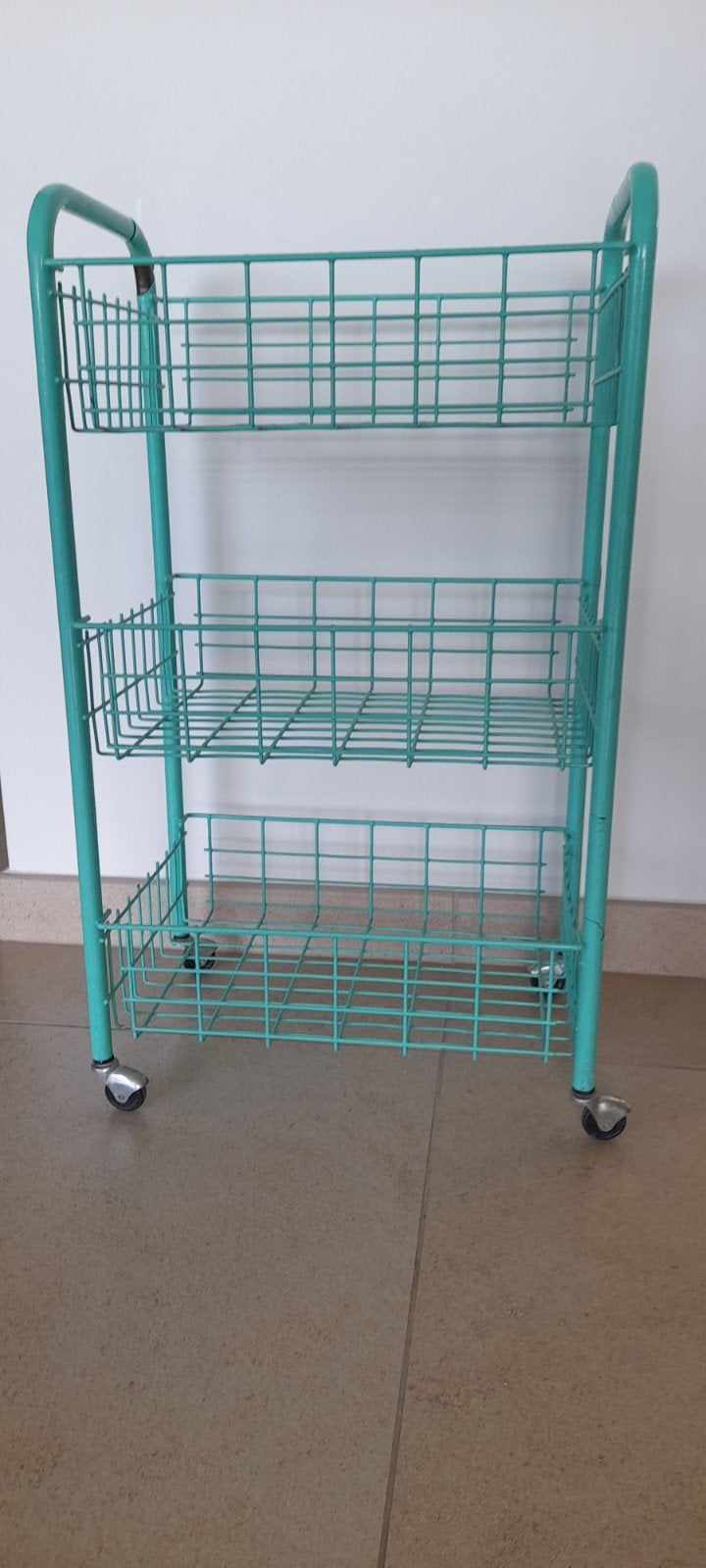 paniers de rangement sur roulettes vintage années' 70, Enlèvement ou Envoi, Utilisé