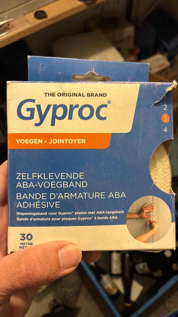 Zelfklevende ABA voegband, Enlèvement