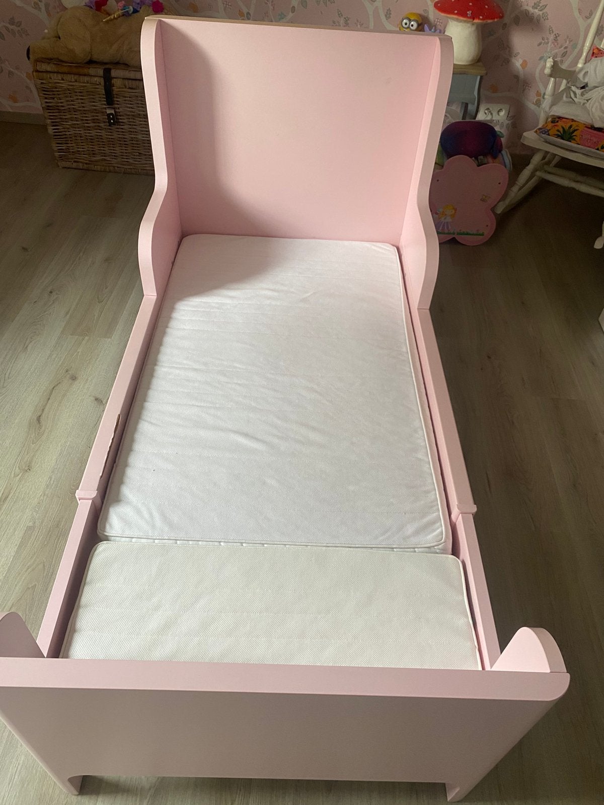 Meegroeibed met meegroeimatras, Ophalen, 180 cm of meer, 70 tot 85 cm, Matras