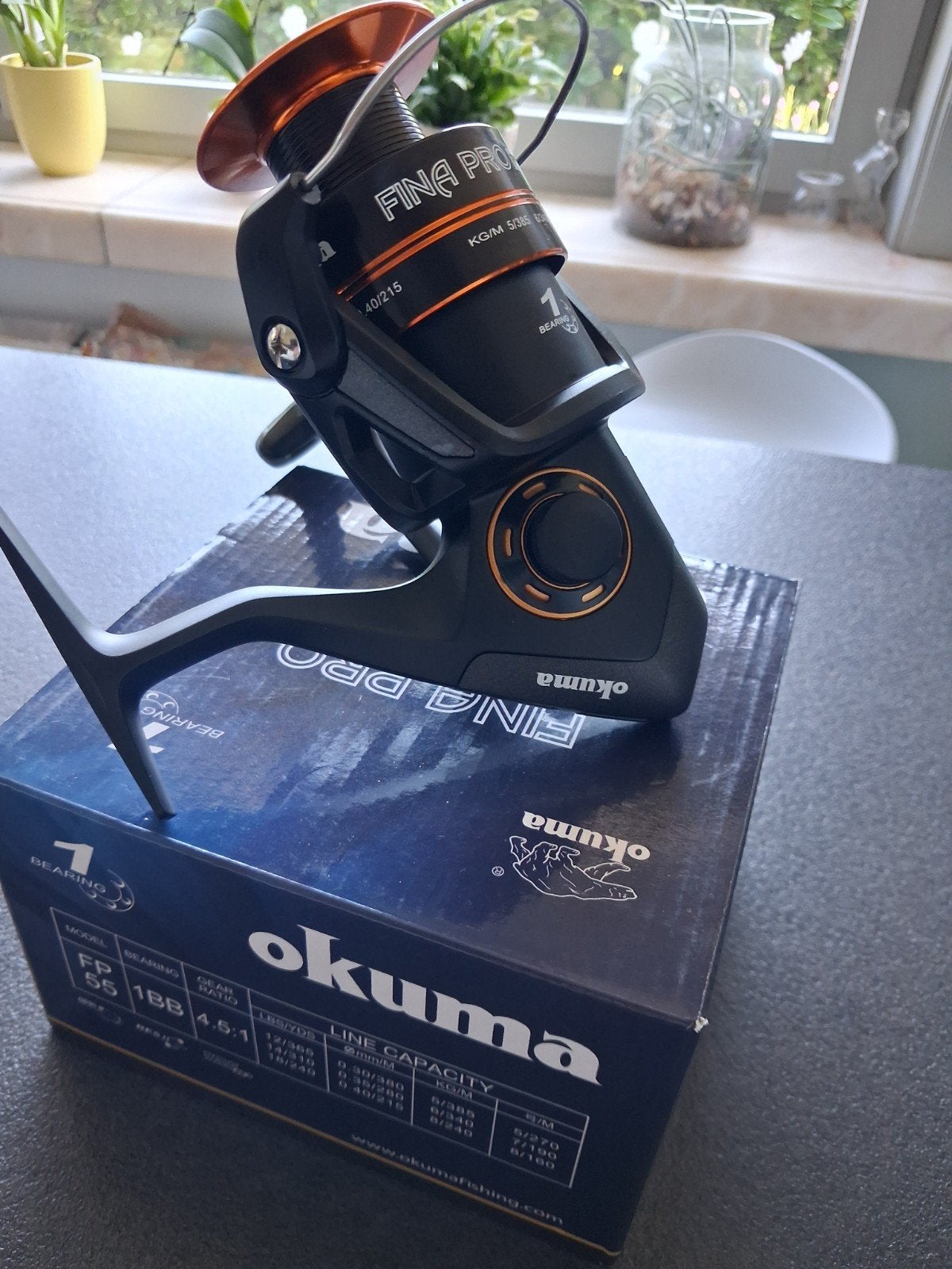 OKUMA FINA PRO FP-55. NIEUW, Watersport en Boten, Hengelsport | Algemeen, Ophalen of Verzenden, Nieuw, Molen