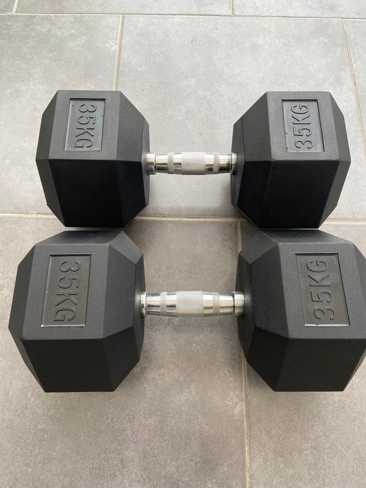 Nieuwe Hexa dumbells 2x35kg, Sport en Fitness, Ophalen, Nieuw, Benen, Dumbbell