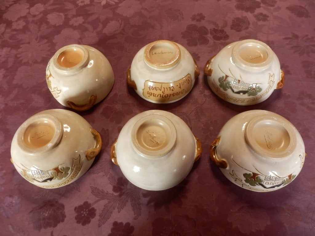 (14) -6 bols - poterie lardinois --, Maison & Meubles, Enlèvement ou Envoi, Poterie, Comme neuf, Classique