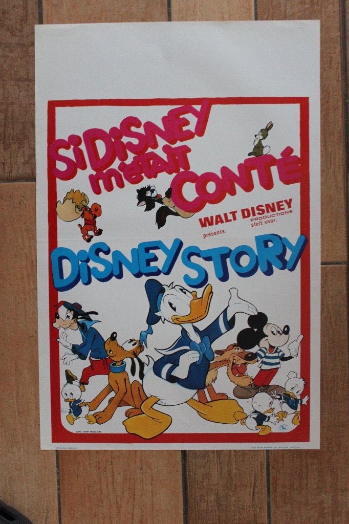 filmaffiche The Walt Disney Story 1973 filmposter, Verzamelen, Posters, Rechthoekig Staand, Ophalen of Verzenden, Zo goed als nieuw