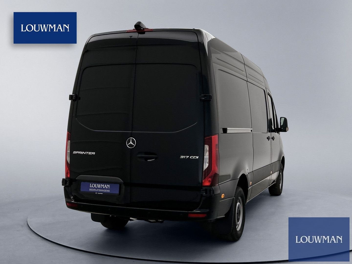 Mercedes-Benz Sprinter 317 1.9 CDI L2H2 Pro Led 3500KG trekg, Automaat, Zwart, Bedrijf, Diesel