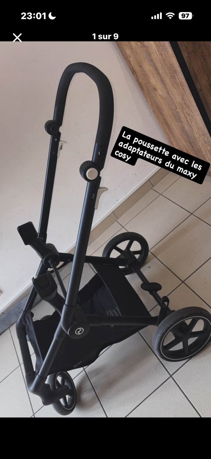 Poussette , Cybex EOS A Vandre., Enfants & Bébés, Envoi, Comme neuf, Maxi-Cosi