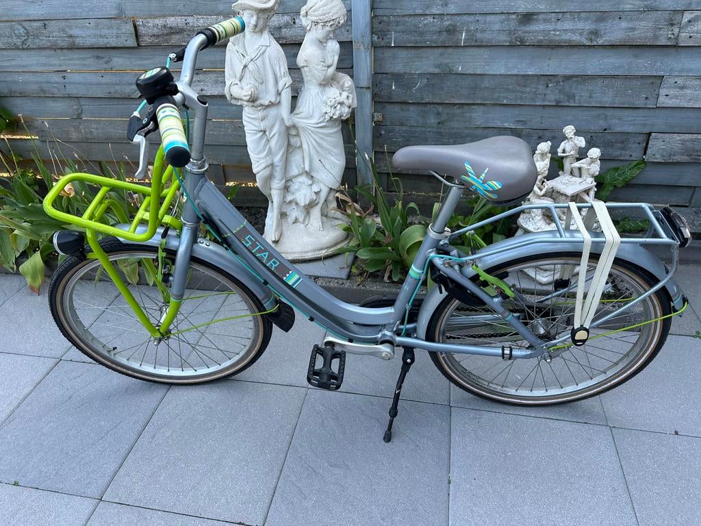 Batavus star meisjesfiets, Fietsen en Brommers, Ophalen, Gebruikt, 22 inch, Handrem