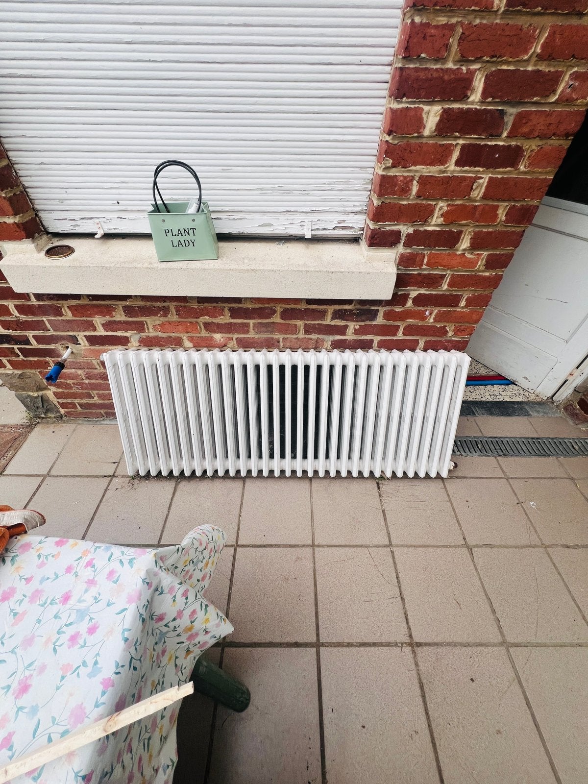 Antieke gietijzeren radiator, Ophalen, Zo goed als nieuw, Radiator