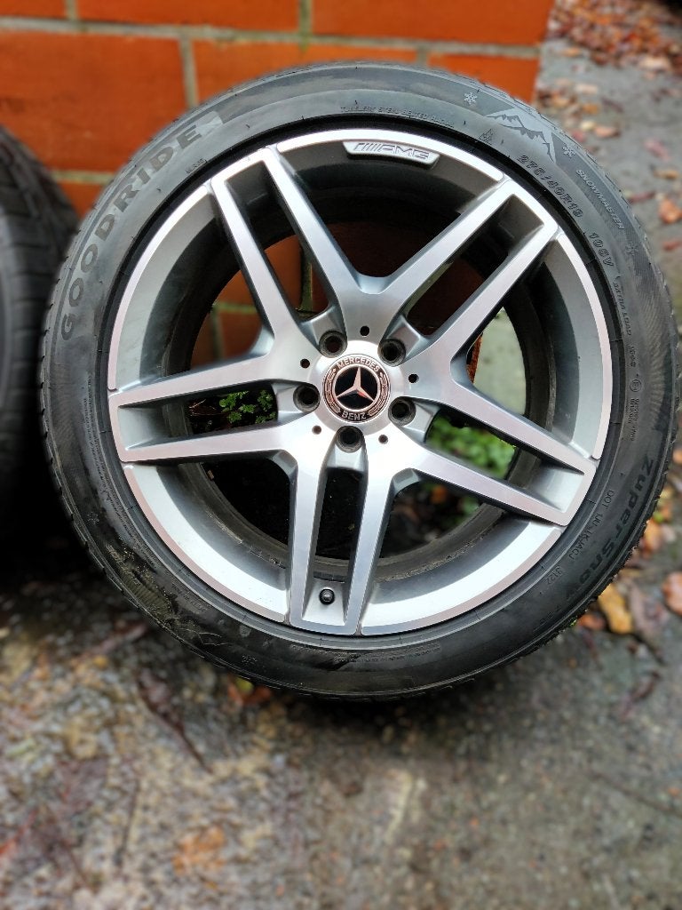 19 inch originele AMG velgen, Auto-onderdelen, Banden en Velgen, Gebruikt, 275 mm, Banden en Velgen, Winterbanden