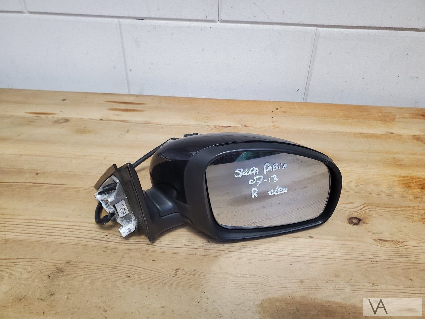 Skoda Fabia 2007 - 2013 spiegel rechts elektrisch zwart €30, Gebruikt, -, -, Ophalen of Verzenden