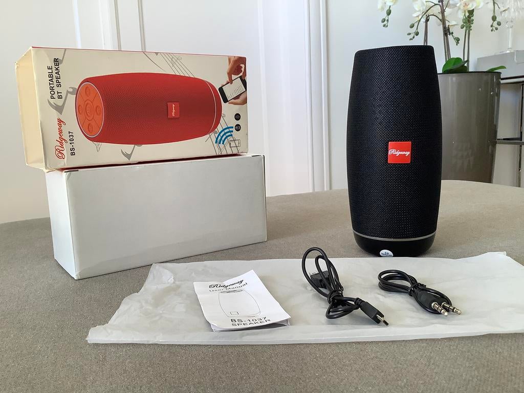 Ridgeway draagbare luidspreker - bluetooth, usb/memokaart, Audio, Tv en Foto, Luidsprekerboxen, Ophalen, Zo goed als nieuw