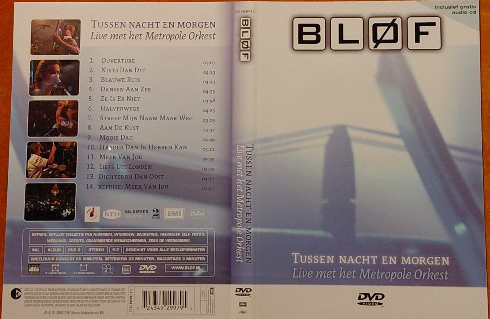 BLØF - Entre nuit et demain en direct (DVD + CD), Suppléments, Enlèvement ou Envoi, Tous les âges, Utilisé