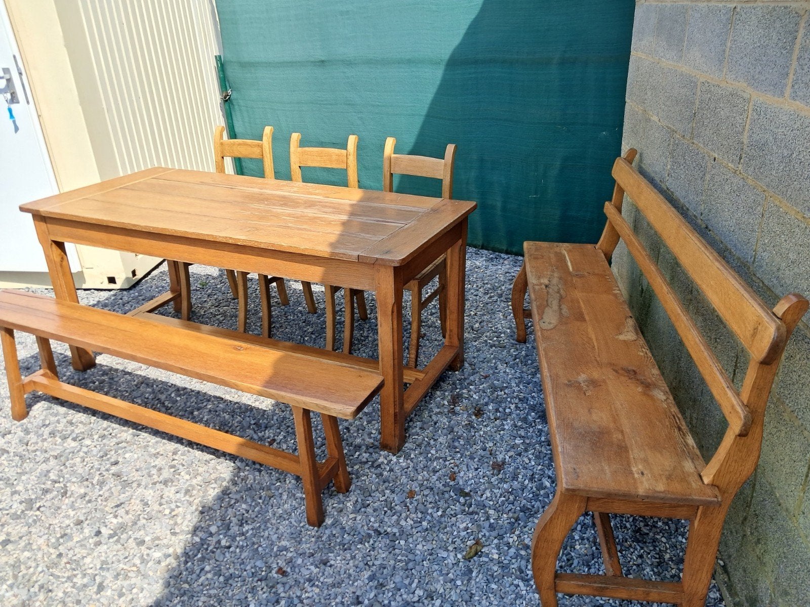 table  de ferme  bancs et chaises, Maison & Meubles, Tables | Tables à manger, Enlèvement