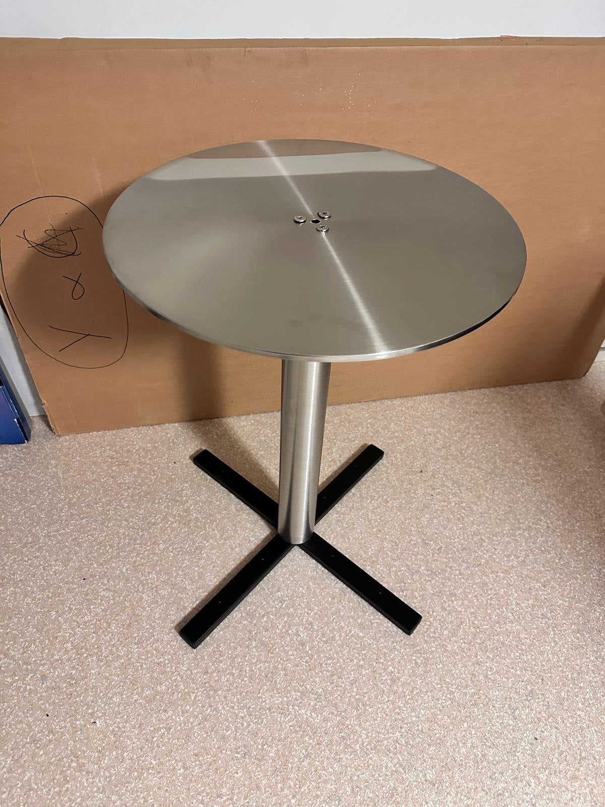 Ronde inox terras tafel, Tuin en Terras, Ophalen