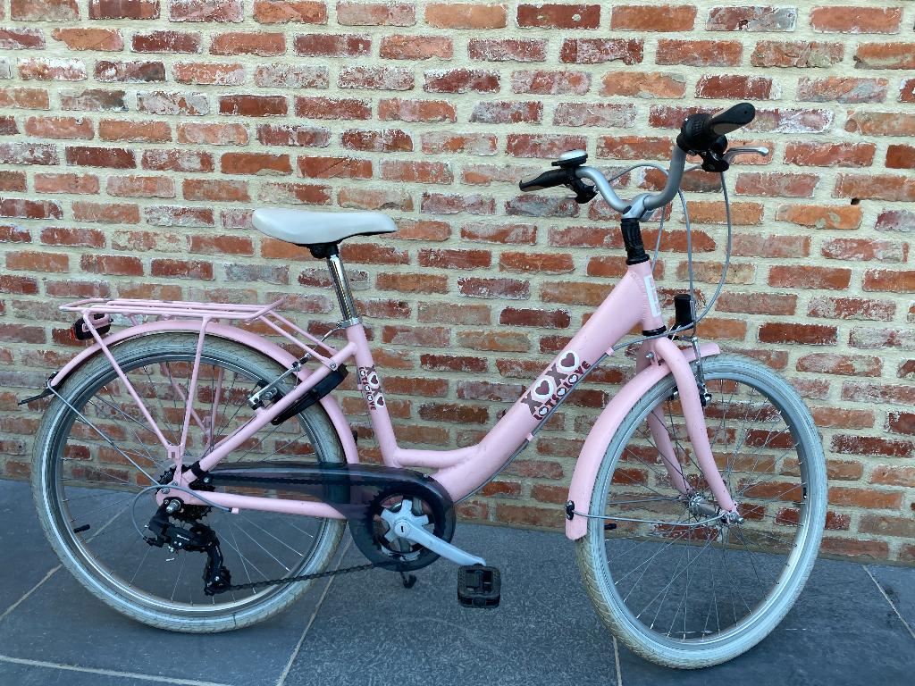 Lots of love meisjesfiets 24", Fietsen en Brommers, Ophalen, Velgrem, Versnellingen, BikeFun Kids (BFK)