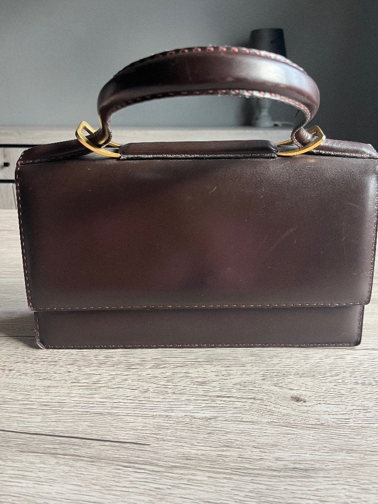 Delvaux, Bijoux, Sacs & Beauté, Enlèvement ou Envoi, Utilisé, Brun, Sac de soirée