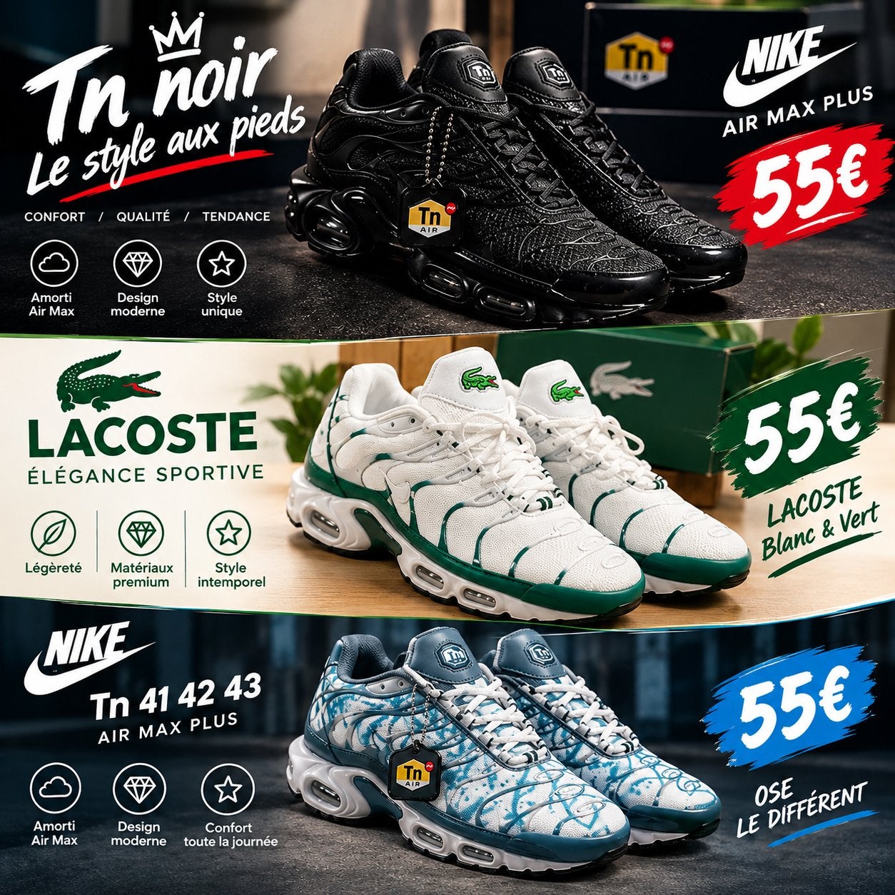 Tn, Enlèvement, Comme neuf, Baskets