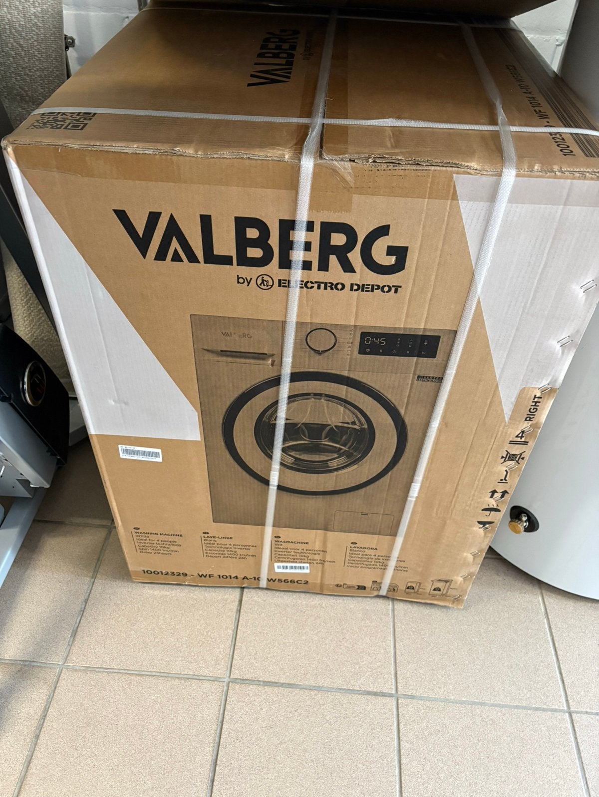 Lave linge, Programme lavage à la main, Chargeur frontal, Enlèvement, 10 kg ou plus