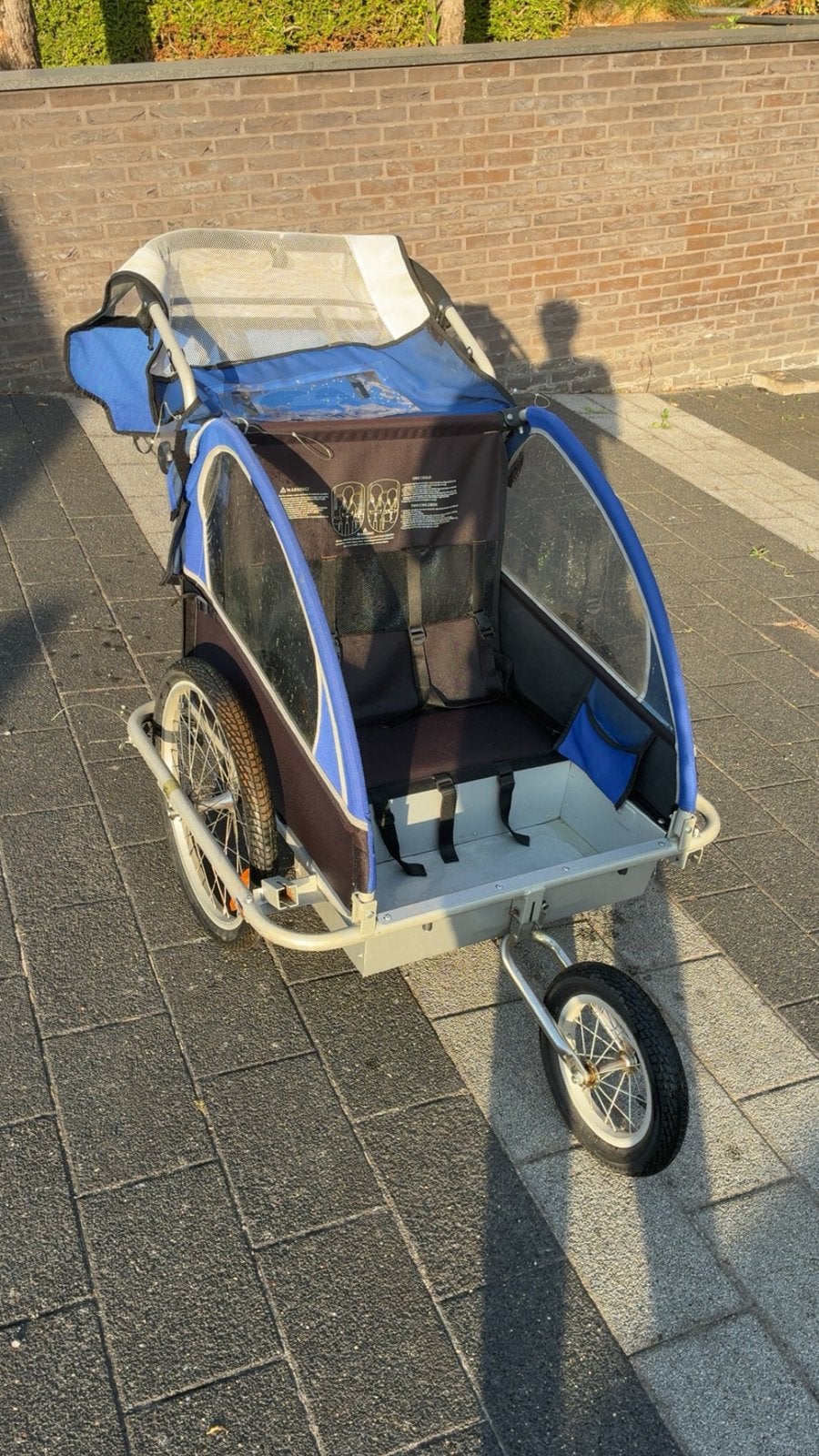 Aluminium kinderkar, Ophalen, Gebruikt, Kinderkar