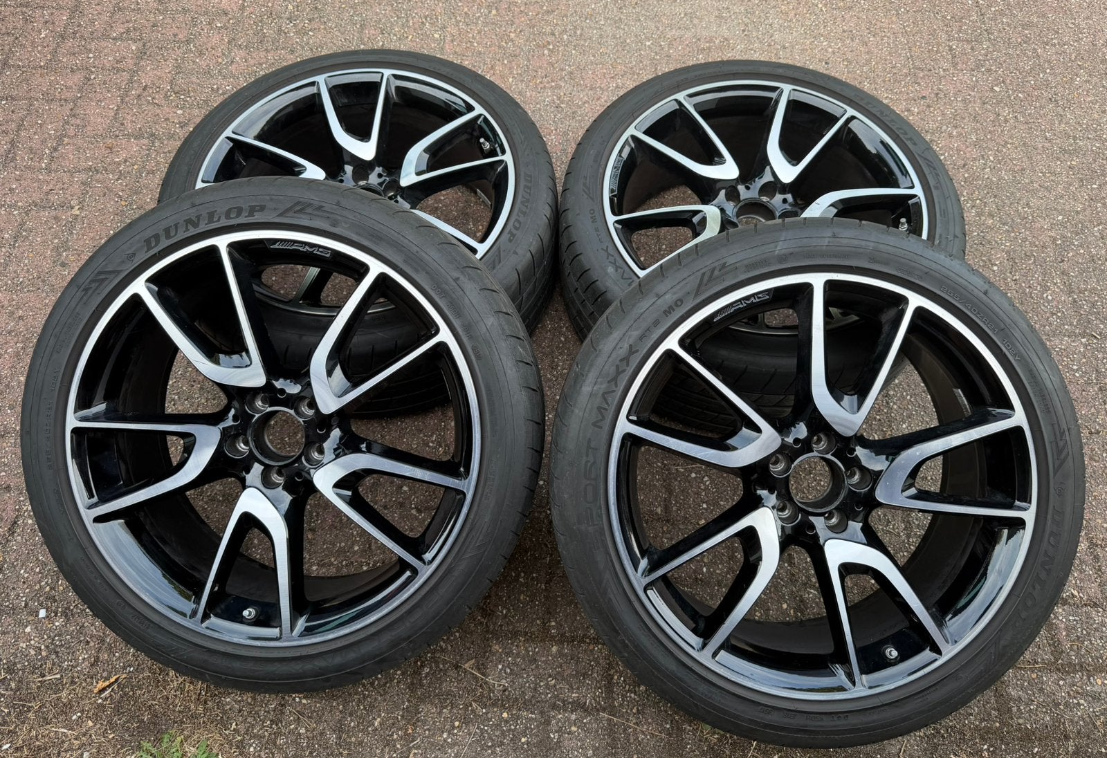 Originele Mercedes-AMG GLC 43 21” velgen + zomerbanden, Auto-onderdelen, Banden en Velgen, Ophalen, 21 inch, Band(en), Zomerbanden