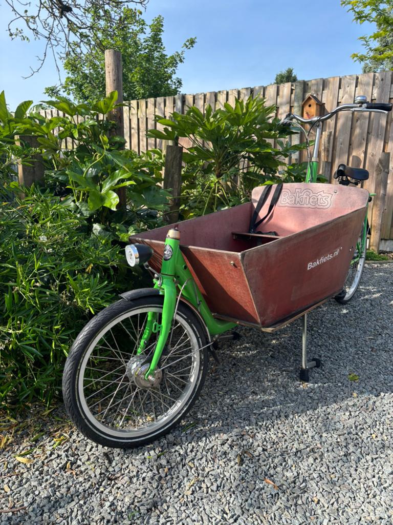Fijne bakfiets, Fietsen en Brommers, Ophalen, Gebruikt, 2 kinderen, Overige merken