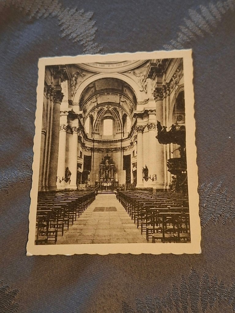 Prentje/Chromo : Namen / binnenzicht kathedraal/de Beukelaar, Gebruikt, Ophalen of Verzenden, 1940 tot 1960, Gebouw