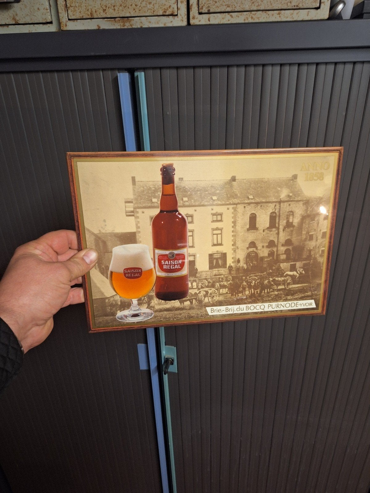 plaque bière saison regal  brij du bocq purnode. yvoir, Enlèvement ou Envoi