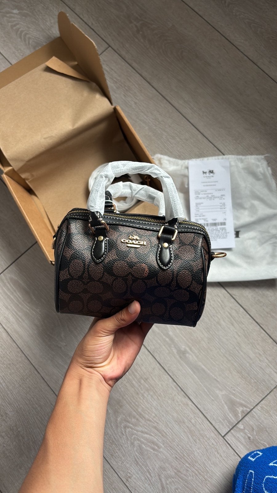 Coach Tas - Bruin/Zwart, Handtassen en Accessoires, Ophalen, Nieuw, Zwart