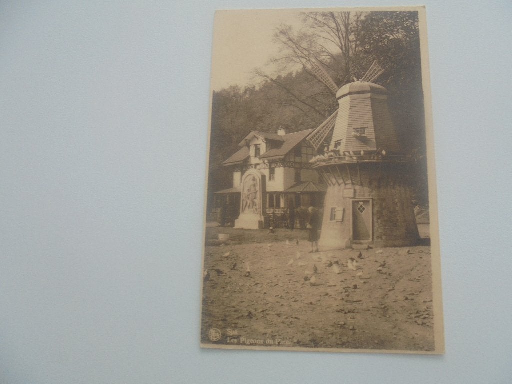spa - les pigeons du parc, Verzenden, 1920 tot 1940, Gelopen, Luik