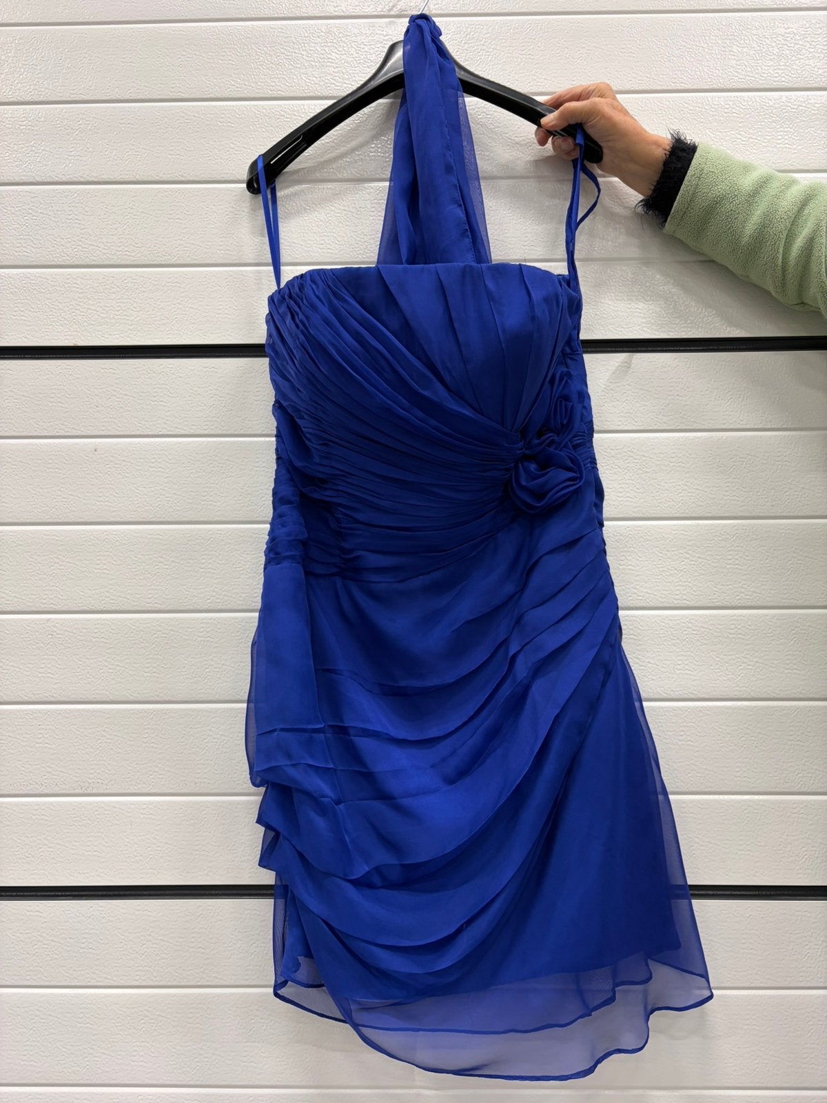 Feestkleed cobaltblauw . Maat 44, Kleding | Dames, Ophalen, Zo goed als nieuw, Maat 42/44 (L), Blauw