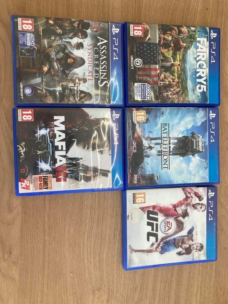 5 playstation video games, samen €30, €7/spel, Enlèvement, Comme neuf