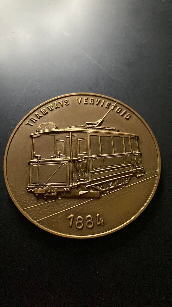 Medaille van Trams Autobus Verviers 1884 -1984, Ophalen of Verzenden