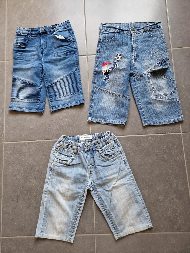verstelbare korte jeansbroeken - maat 152, Kinderen en Baby's, Kinderkleding | Maat 152, Ophalen, Zo goed als nieuw, Jongen, Broek