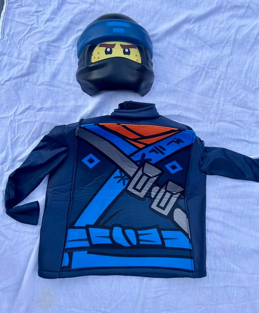Lego ninjago jay 7-8 j, Kinderen en Baby's, Carnavalskleding en Verkleedspullen, Ophalen of Verzenden, Gebruikt, 122 t/m 128, Jongen