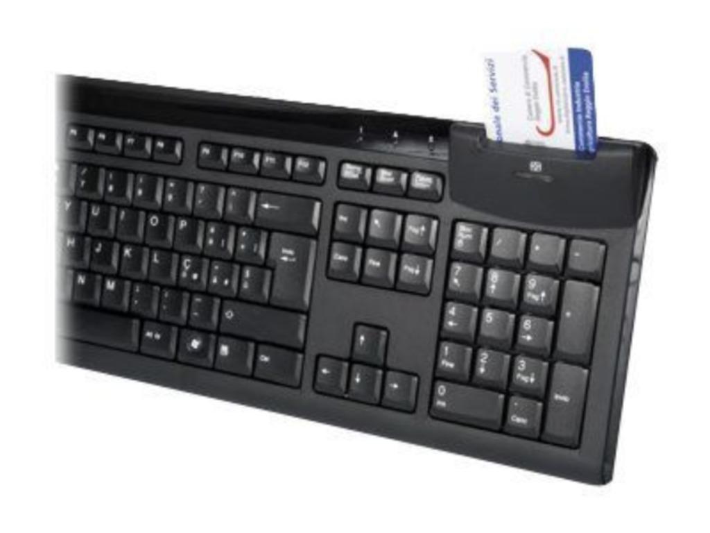 Clavier Hamlet avec lecteur eiD neuf, Computers en Software, Ophalen of Verzenden, Azerty, Nieuw, Bedraad
