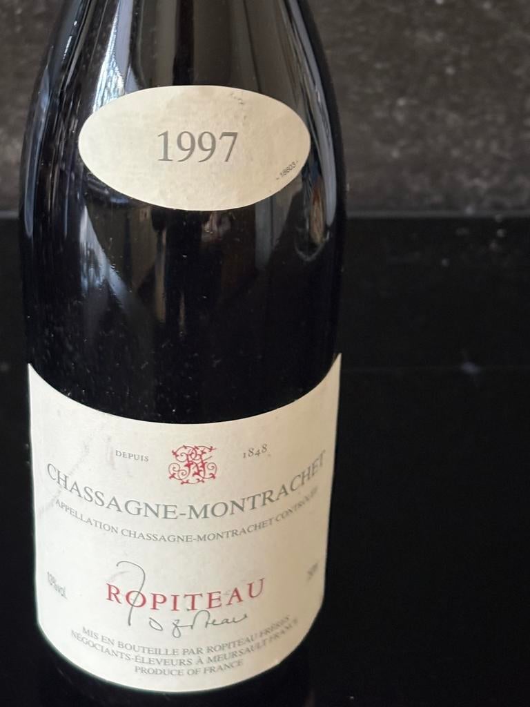 Chassagne Montrachet 1997, Ophalen, Frankrijk, Nieuw, Rode wijn