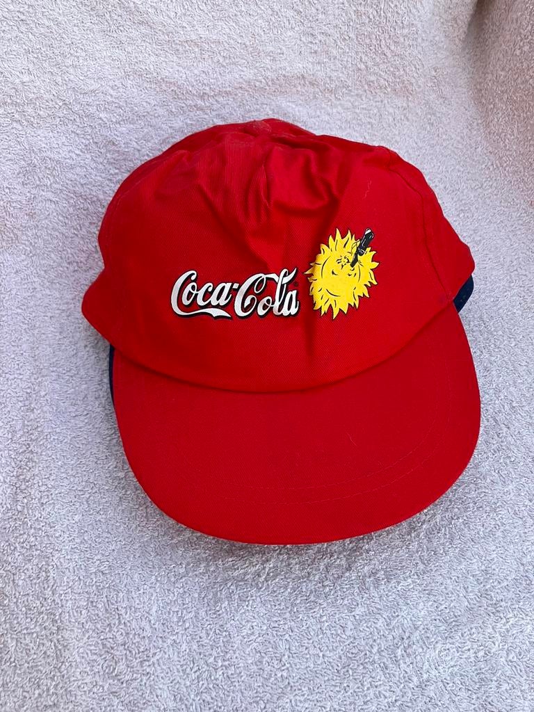 Coca-Cola Petje Casquette Hoed  / rood met gele zon Vintage, Kleding | Heren, Coca-Cola, Nieuw, Pet, One size fits all