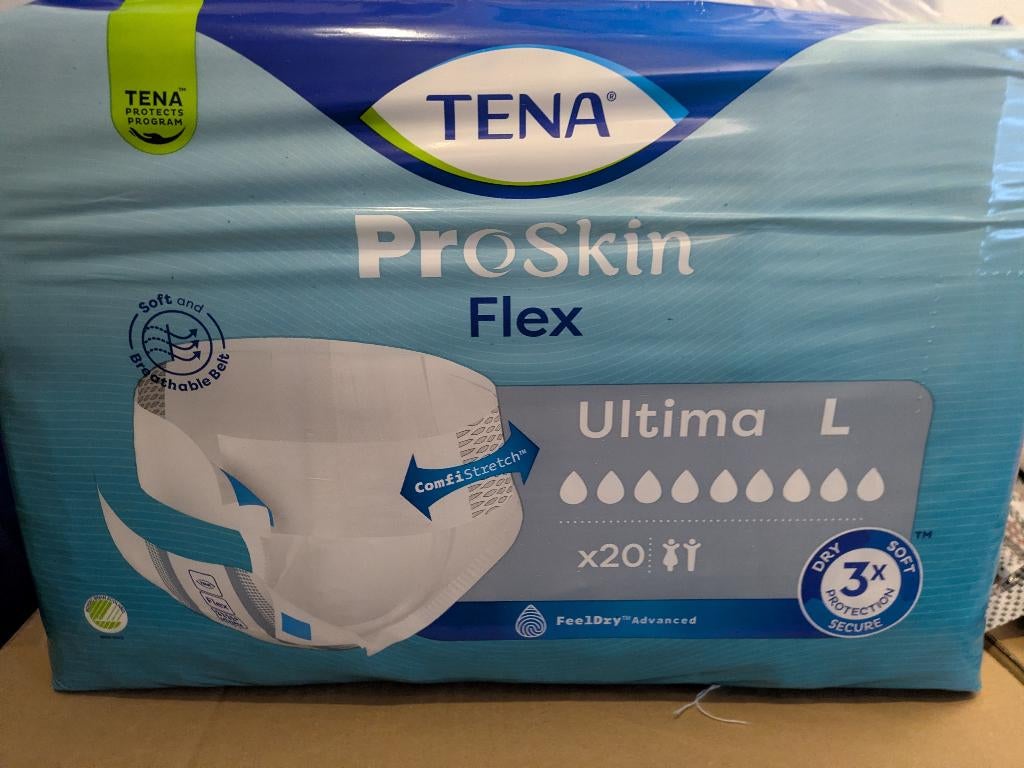 Luiers - pampers TENA PROSKIN FLEX ULTIMA L - 50% korting, Diversen, Ophalen of Verzenden, Nieuw
