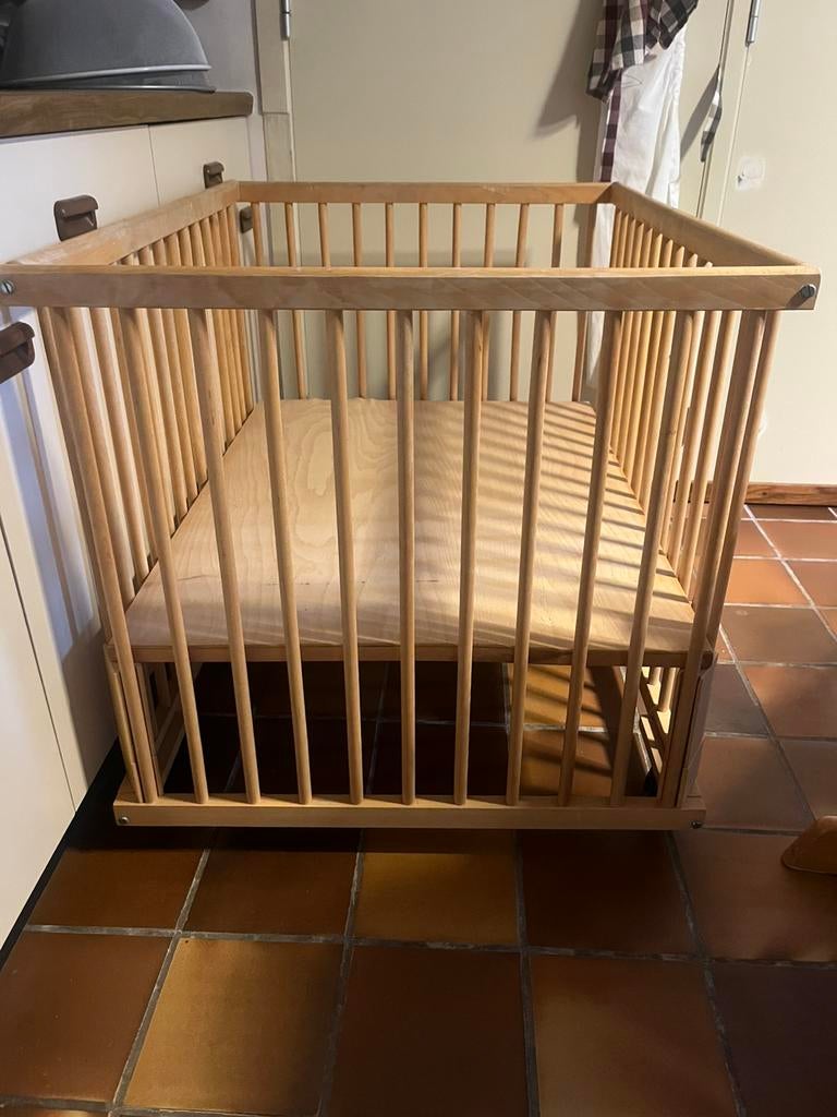Baby park + overtrek/kussen, Kinderen en Baby's, Babyparken, Ophalen, Gebruikt, Rechthoekig, In hoogte verstelbaar