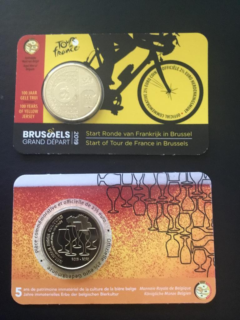 Coincards 2,5 euro tour de france en biercultuur, Enlèvement ou Envoi