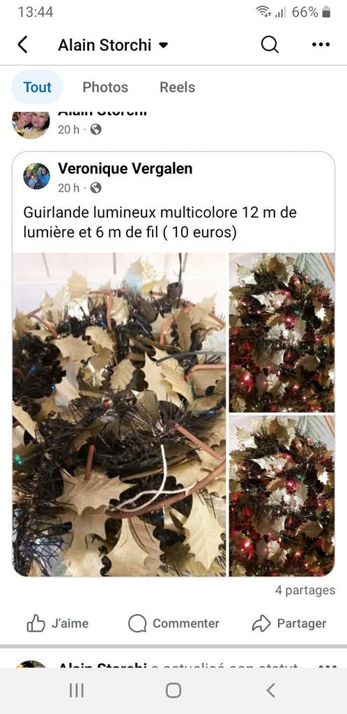 guirlande lumineuse, Ophalen