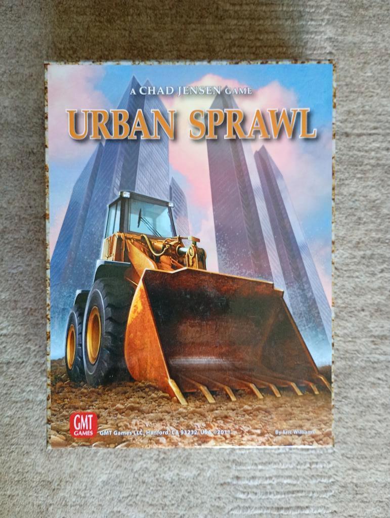 Urban Sprawl - jeu de plateau, Trois ou quatre joueurs, Enlèvement ou Envoi, Neuf